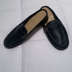 Bass women's Weejuns Peggy, Classic Black Loafers size 9.5, excellent newer mule